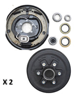 Add Brakes Trailer Axle Rebuild Kit 6 x 5.5 Lug Electric Brake Backing 5200 6000 (92655-B-IMP)
