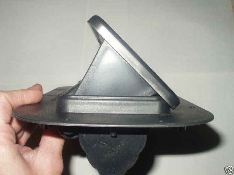 Two Way Vent with Black Plastic Trim Grommet Trailer Camper RV Horse Trailer (2WV-B + TR-1.5-B)