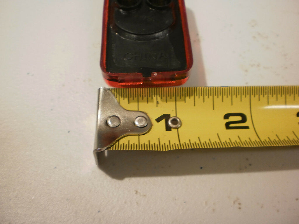 1.2 x 2.5 Red LED Snap in Trailer Marker Light Truck Camper Horse RV Rice (J-5735-R)