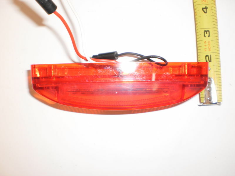 2" x 6" Maxxima Red 8 LED Combination Aux Brake Tail Marker Light Truck Trailer (M20330R)