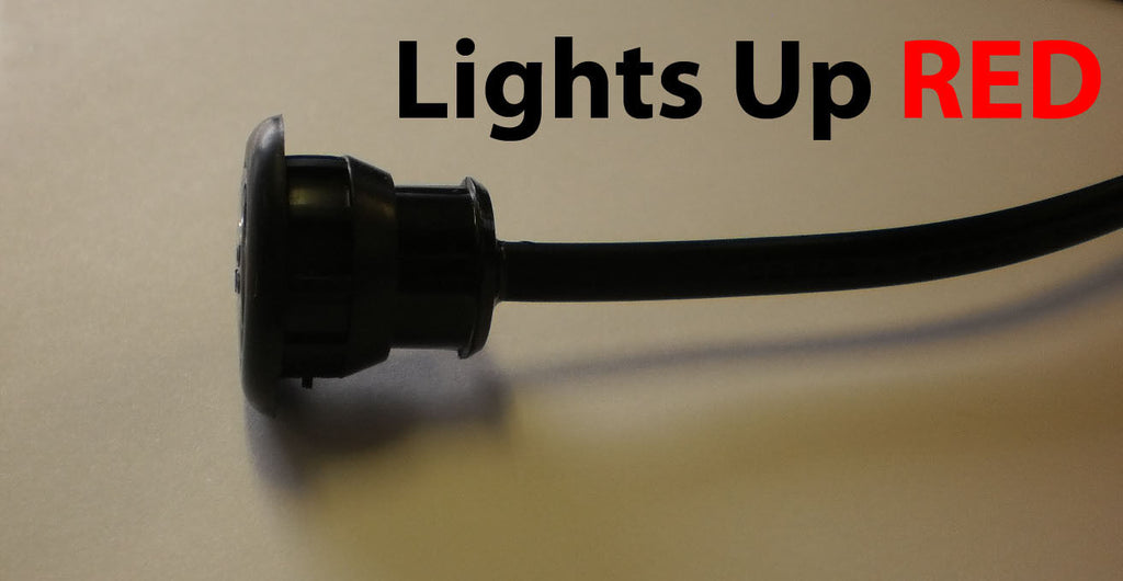 TecNiq 3/4 Mini Red Clear LED Light Hot Spot Truck Trailer Jeep USA (S33-RC09-1)