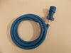 Arctic Blue 7 Way Trailer RV Cord Cold Weather Wire Double Connector Plug 8ft (J-7087-WH)