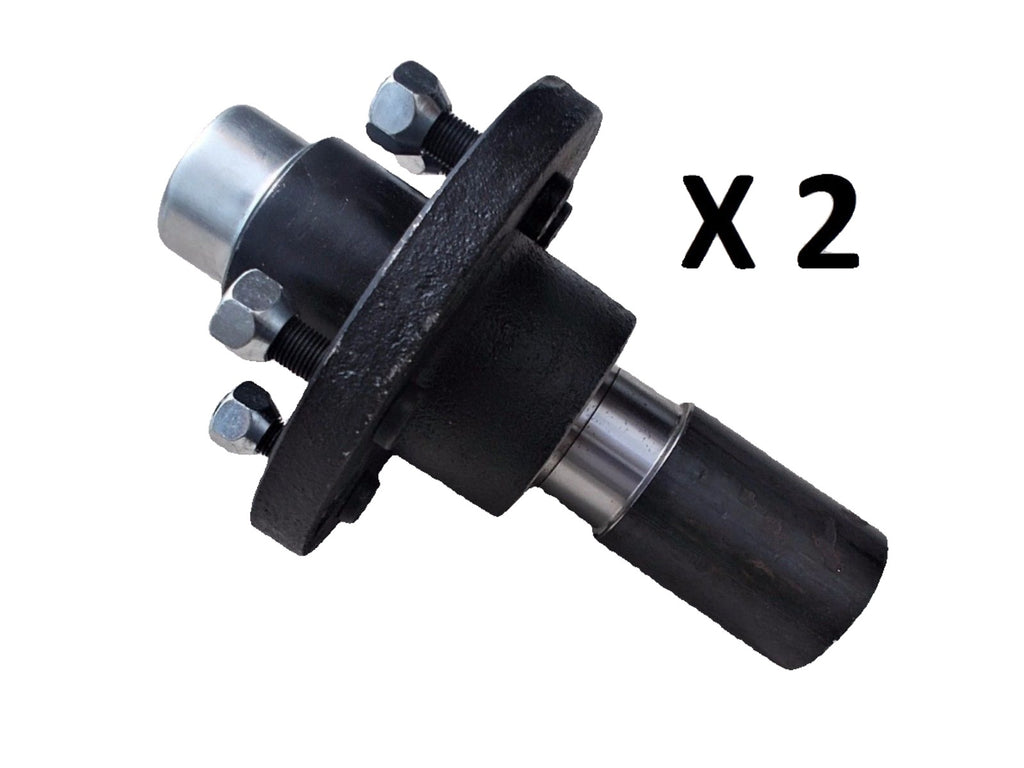 2 x 5 x 5.5" Replacement Idler Hub Spindle Kit Stub End unit Trailer Axle 3500# #84 (STUB-84-555-Hx2)