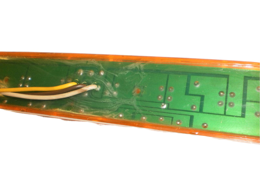 2-15" Dual Function Slimline 11 LED Light Amber Turn Marker Camper Truck Trailer (J-535-A-LOTOF2)