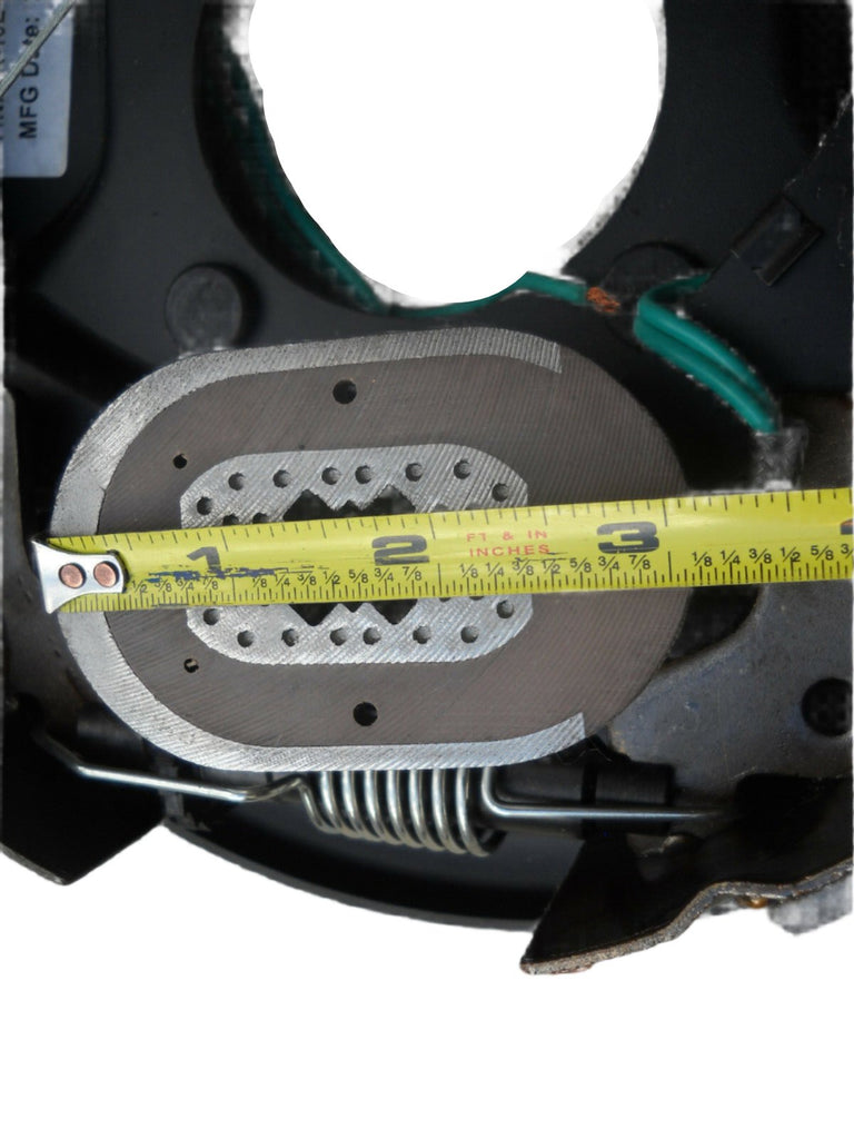 Pair Trailer Backing Plate Brake Electric 10" Fits Dexter Nev-R-Adjust 3500 Self (BK-10E-FSA-SET)