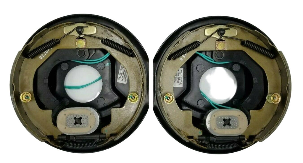 2 -Complete Trailer Electric Brake Backing Plate 3500 axle 10" x 2.25" Shoe axel (10RVEB-1P)