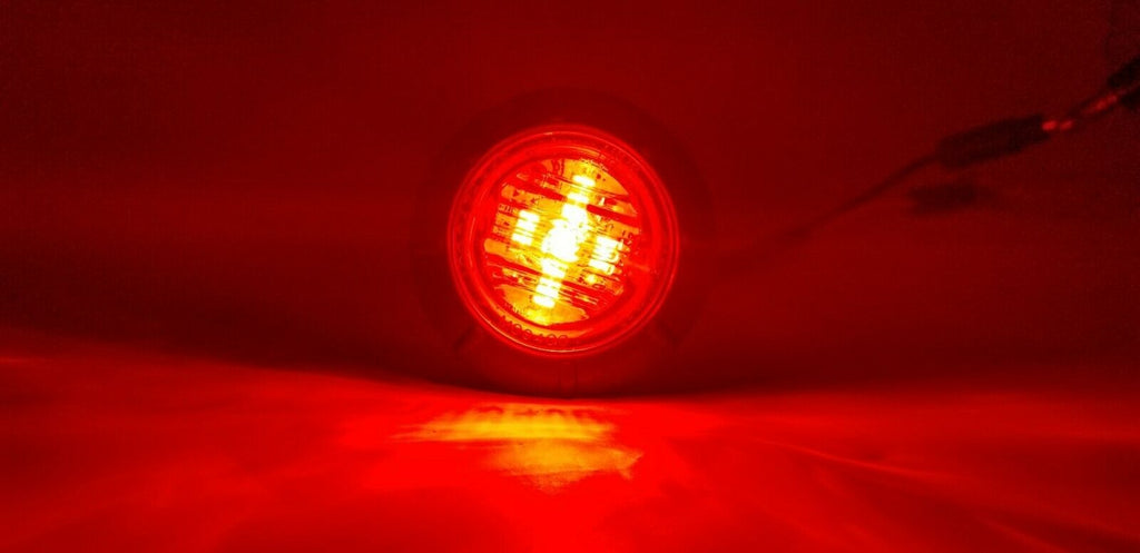 TEN - Maxxima M09400RCL Red Clear 6 LED 1-1/4" Clearance Marker Light (M09400RCL-L10)