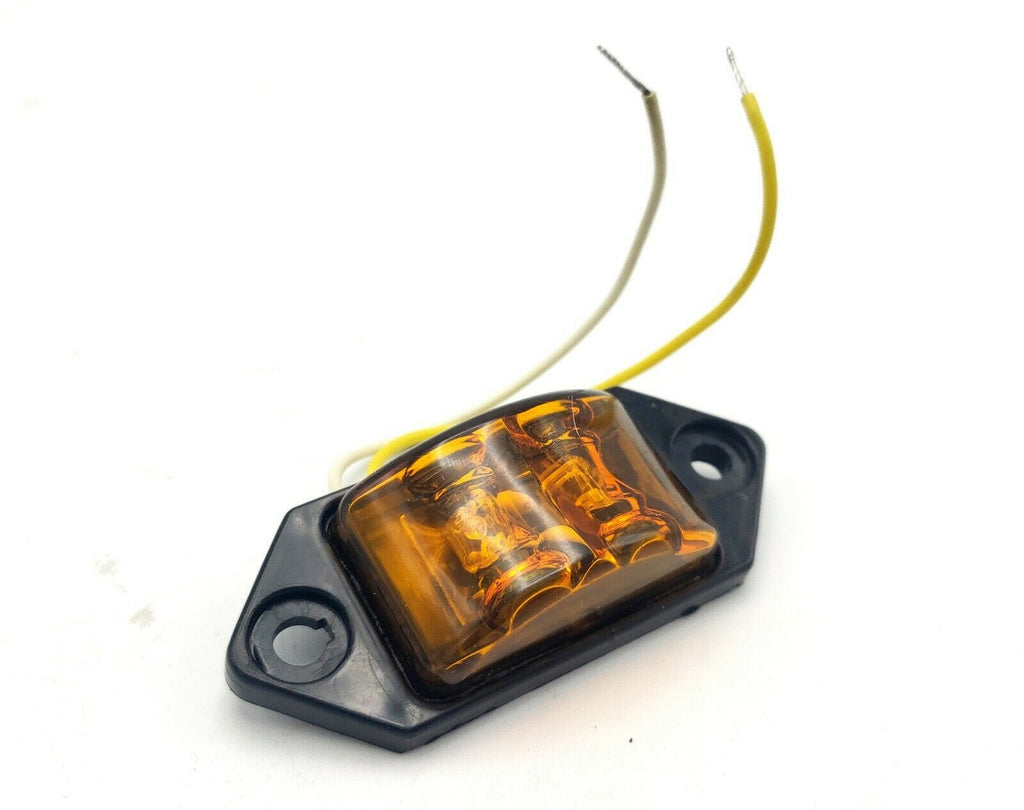 Kaper II 3-3/8" x 1-3/8" Amber LED Clearance Marker Trailer Light P2 P3 Rated (L04-0038A)