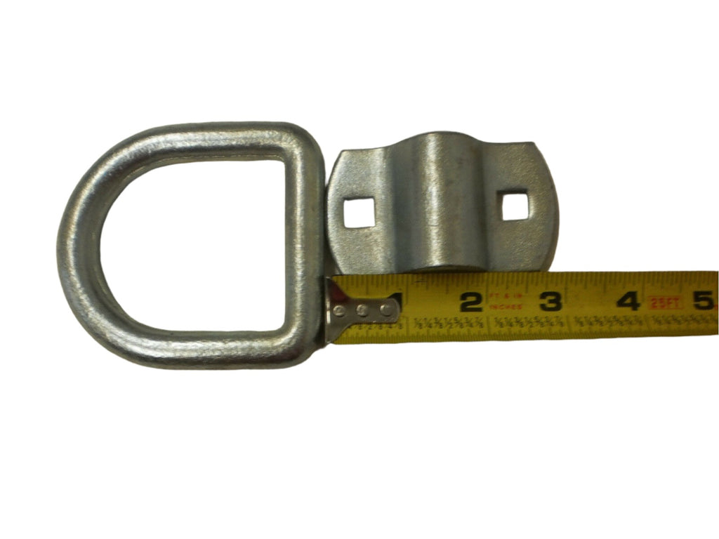 4 - 1/2" Lashing Tie down D Rings Zinc 12,000# Tractor Equipment Heavy Duty (LRB1-LOTOF4)