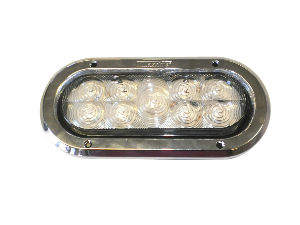 6" Oval Trim Ring Maxxima M50605 Truck Trailer Plastic Chrome Bezel Cover (M50605)