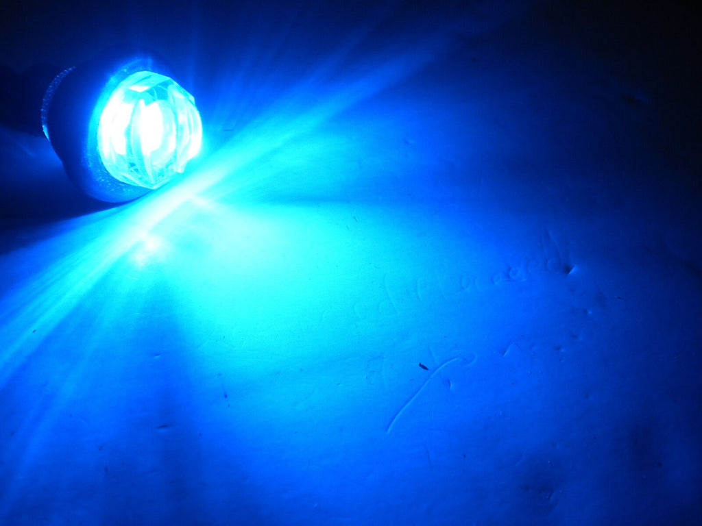 3/4" Marker Light Single Blue Diode LED Truck Trailer RV 55BC hot AUX use (J-55-BC)