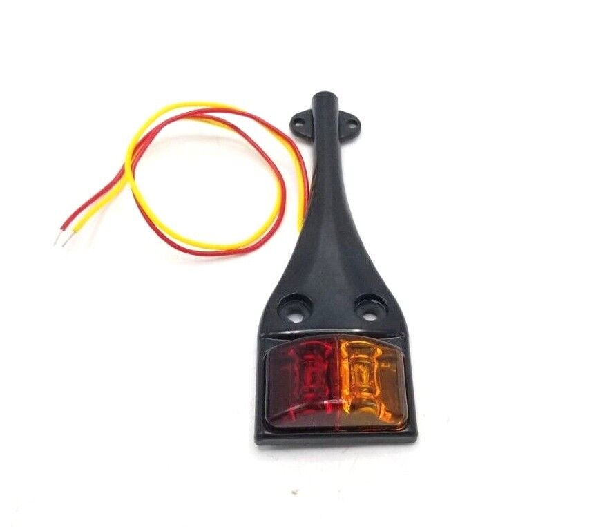 Right Kaper II LED Amber/Red Fender Light w/Wire Guard 2 Wire 2 Diode Trailer (L04-0040R)