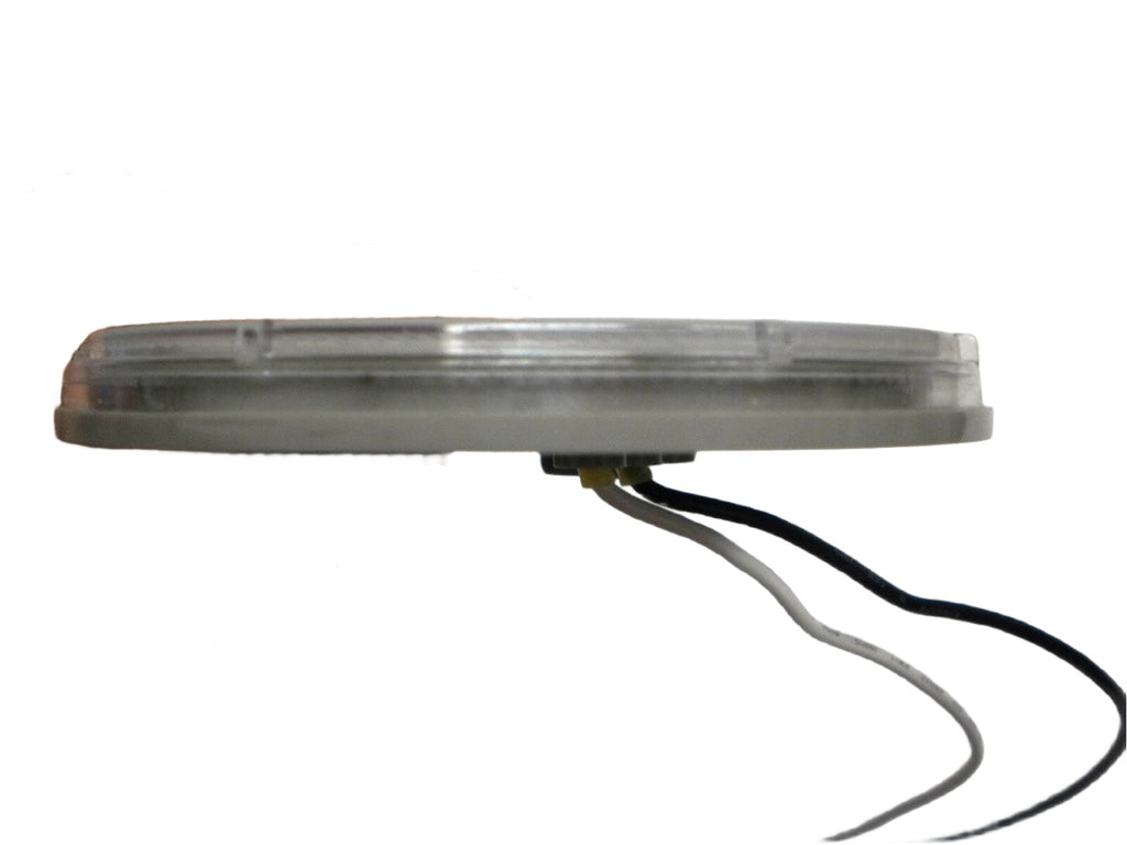 4" Round White LED Low Profile Interior Courtesy Light RV Camper Travel Trailer  (M84436-KIT)