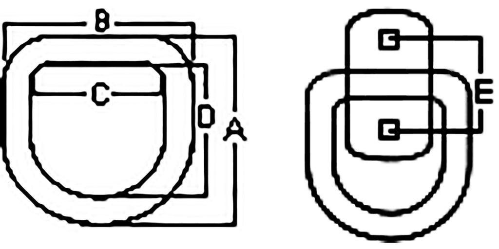 5000# Stainless Steel D Ring Complete kit w/ ss bolts (SS15K)