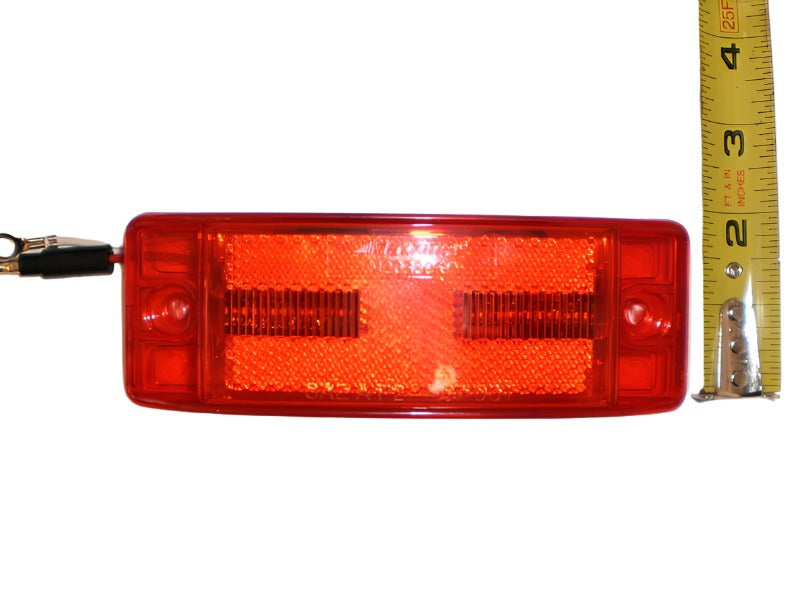 2" x 6" Maxxima Red 8 LED Combination Aux Brake Tail Marker Light Truck Trailer (M20330R)