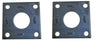 2- 2000# Trailer Axle Brake Backing Plate Mount Flange 1.64" size spindle axel (4-34-LOTOF2)