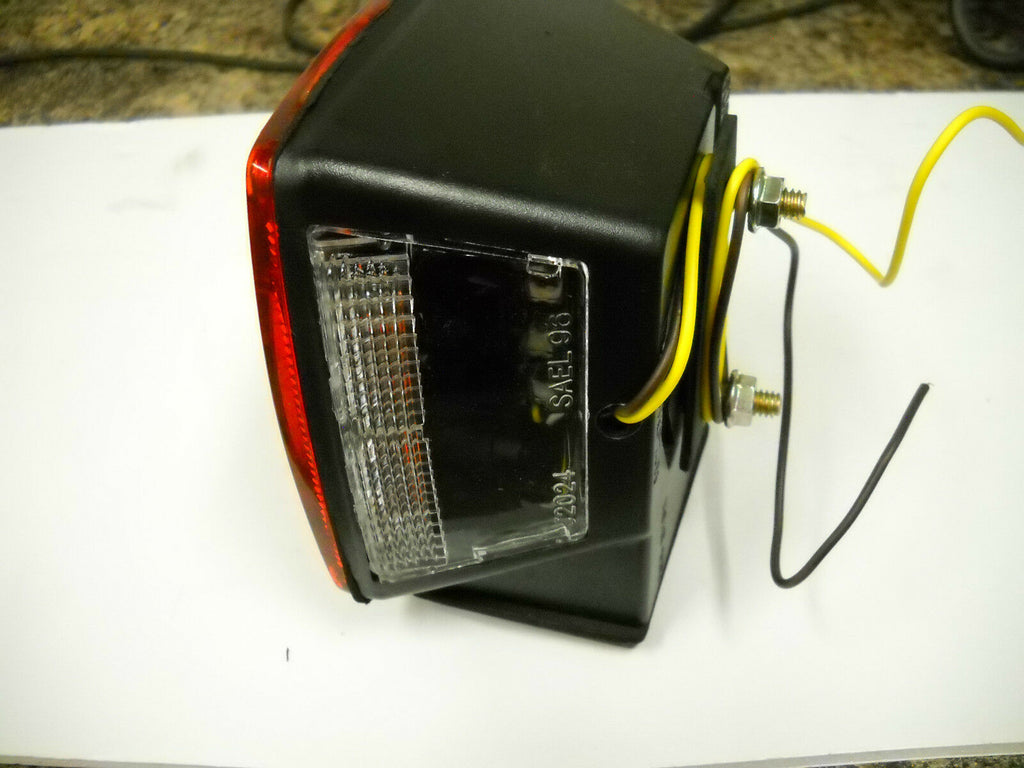 Submersible Boat Trailer Left Light LED Red with Red Lens truck Trailer Rv (J-24245L)