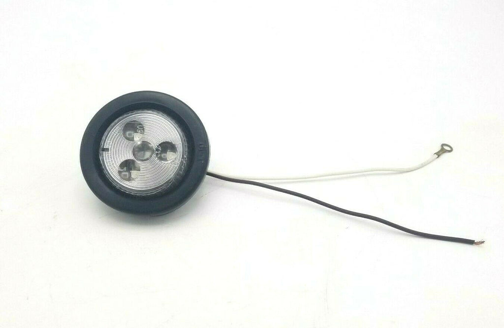 2" Red/Clear Round Sealed Clearance Marker Light 4 LED Grommet Mount Trailer RV (J-15-RKC)