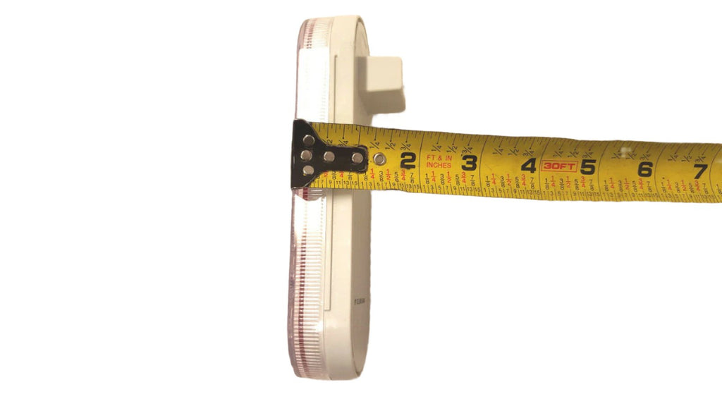 6" Oval Red Clear LED Glow Stop Turn Tail Light Grommet Mount Optronics Glo Halo (STL-111RCB-KIT)