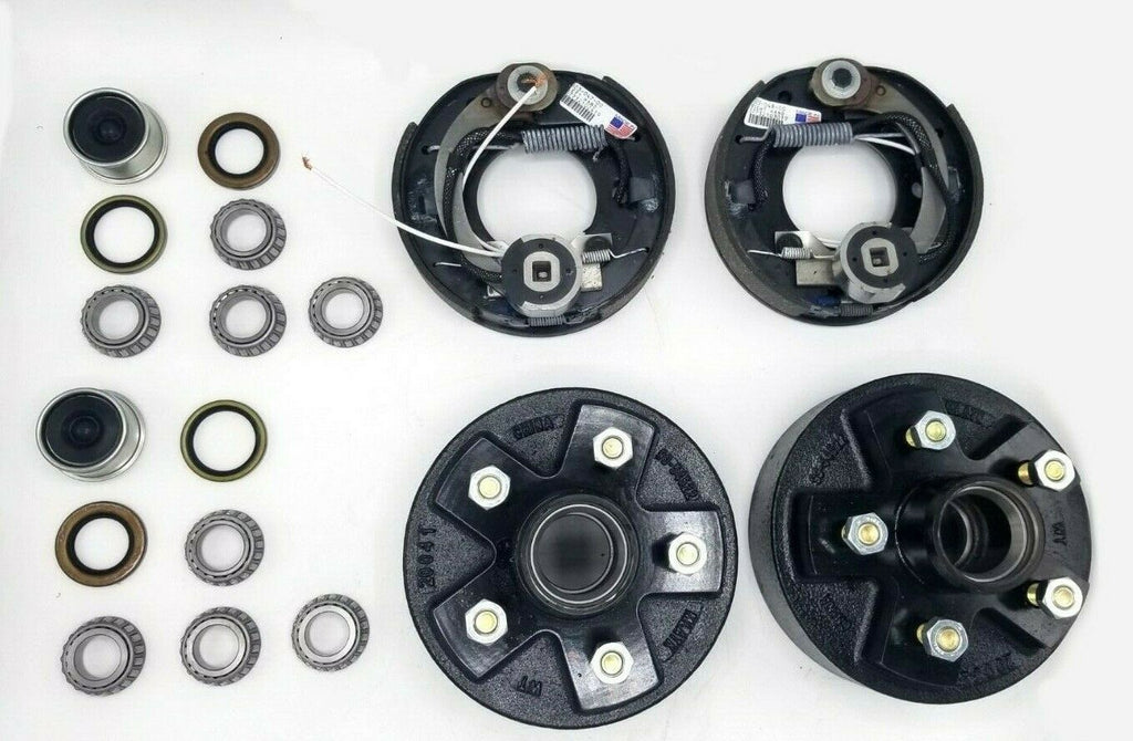 5x4.5 Electric Trailer Brake Kit 7" Drums & Genuine Dexter Brakes 2000# Axle (98545-B-IMP-DEX)