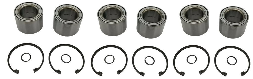 6 Pack of 50mm Bearing Cartridge Kits w/Snap Rings Fits Dexter Nev-R-Lube Trailer Axle Hubs 8-385 8-389 8-402 (T508454-Kitx6)