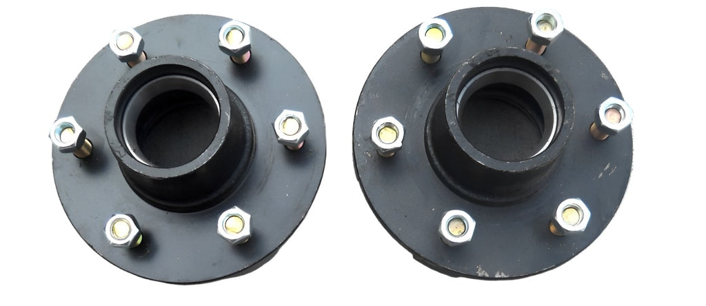 2- Trailer Hubs Convert Mobile Home 6000# 6 Lug 6 x 5.5 Idler Axle (RVI-H-6550-2)