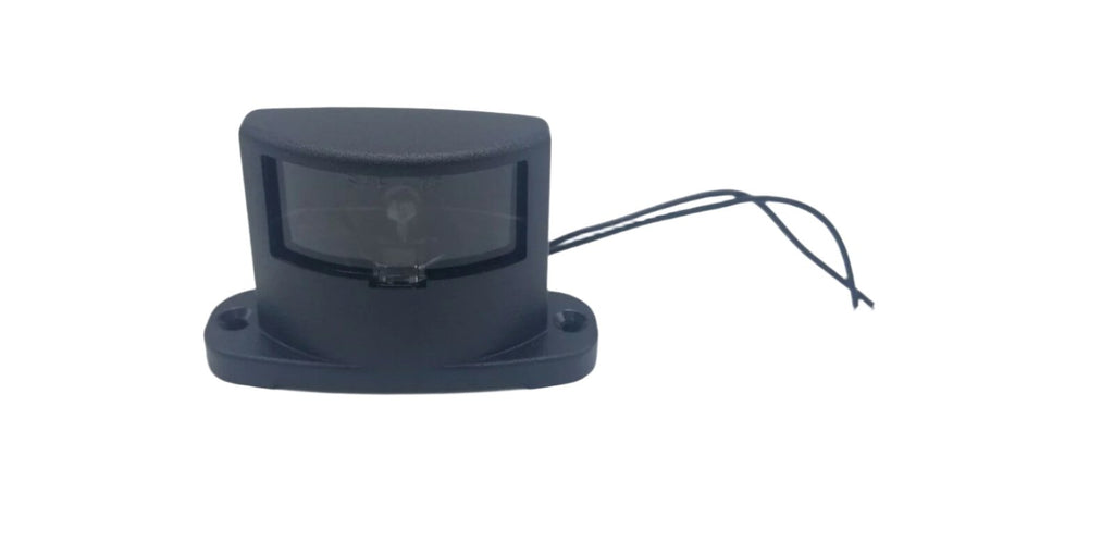 Black Incandescent License Plate Light RV Trailer Camper (J-88)