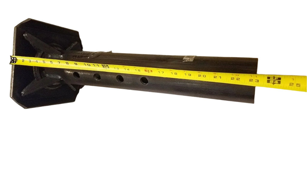 Drilled Gooseneck to 5th Wheel Plate King Pin Adapter Pipe Hitch Trailer Coupler (2085205-DRILLED)