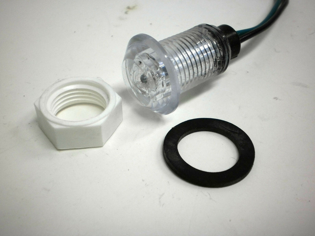 11/16" Red Clear Innovative Bullet Light 1 LED Waterproof Marker Accent Aux Use (011-4500-1)