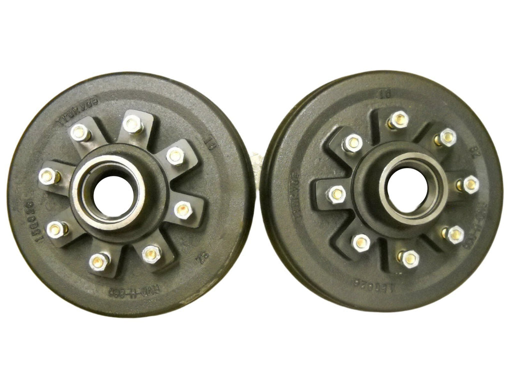 7000# Build Brake Axle Kit Electric Brakes 8x6.5 Drum Hub Trailer 2.50" Spindle (BYOAK-42-HD8655-RF-250)