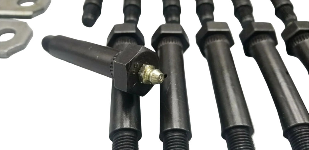 Greaseable Tri Axle Suspension Hanger Rebuild Kit EQ-310 Trailer Spring 3.125" Shackles (SHK-3A-WB-TE-3.125-BB)