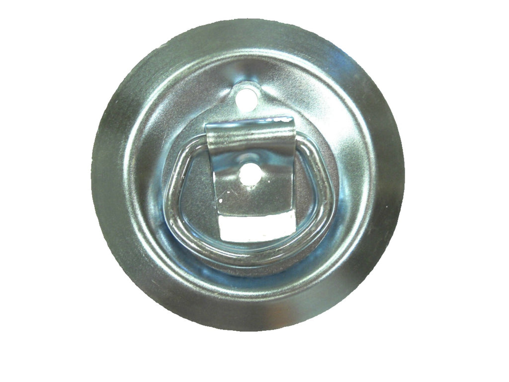 4 - 4" Round Surface Mount D Ring Loop Rope Chain Tie Down Trailer 800# (RR08-LOTOF4)
