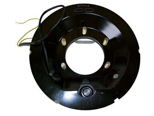 Pair of Rockwell Quality 12-1/4 x 3-1/2 Electric Brake 5 Hole Backing Plate 10K (4738-P)