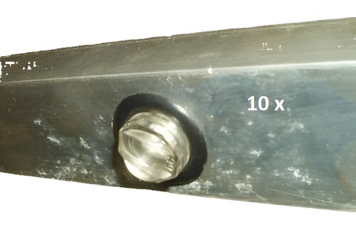 10- 3/4" Grommet Red Clear Lens Bullet LED light 55RC (J-55-RC-LOTOF10)