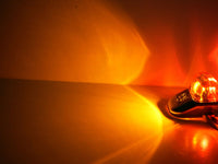 2 - Tecniq Red/Amber Trailer fender marker light Stainless Steel Bezel USA (S90-0000-1 + S90-0SS0-1-LOTOF2)