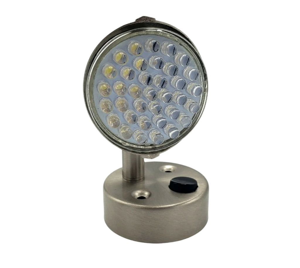 LED Hardwire Reading Light with Satin Chrome Finish RV Camper Desk L26-0068 (L26-0068)