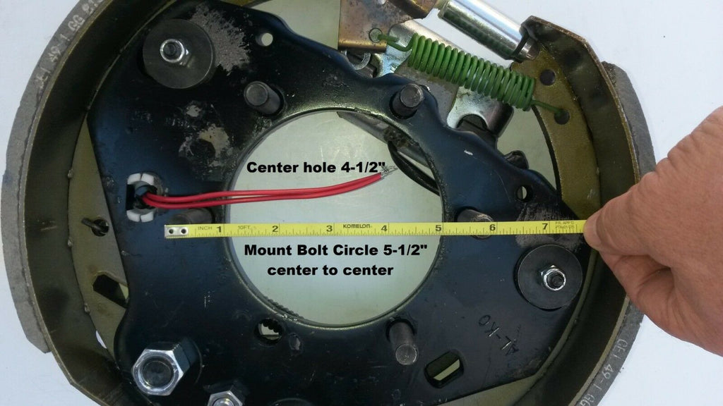 AL-KO Right Brake 12-1/4x3-1/2 Backing Plate 10K ALKO Trailer Electric Axle 7290 (023-529-00)
