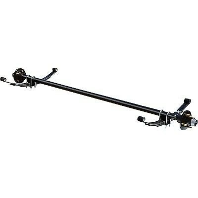 2000# Trailer Axle Tear Drop ATV Motorcycle Boat 63" Wide Hub Face 4 Lug Plus U-Bolt Kit (2000-63-4LUG-2025)