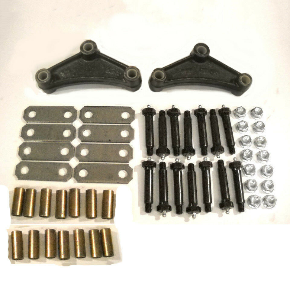 Suspension Rebuild Kit — Tandem Axle (Wet Bolts, Short Equalizers, Brass Bushings) (SRK-TA-WB-SE-BB)