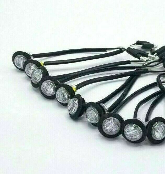 TEN - Maxxima M09400RCL Red Clear 6 LED 1-1/4" Clearance Marker Light (M09400RCL-L10)