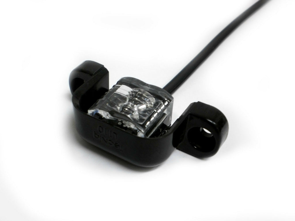 TecNiq LED License Plate Light Black Camper Trailer Map Step Short L11 USA (L11-WB00-1)