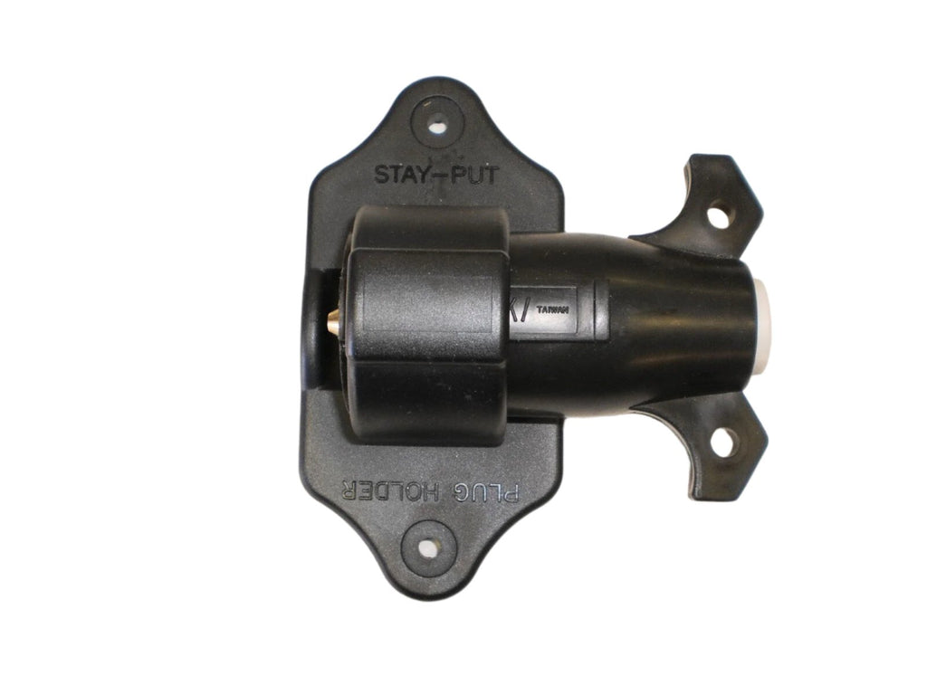 7 Way Plug Holder Stay-Put Trailer Camper RV Boat Tow Ready Mount Electrical (BKP7)