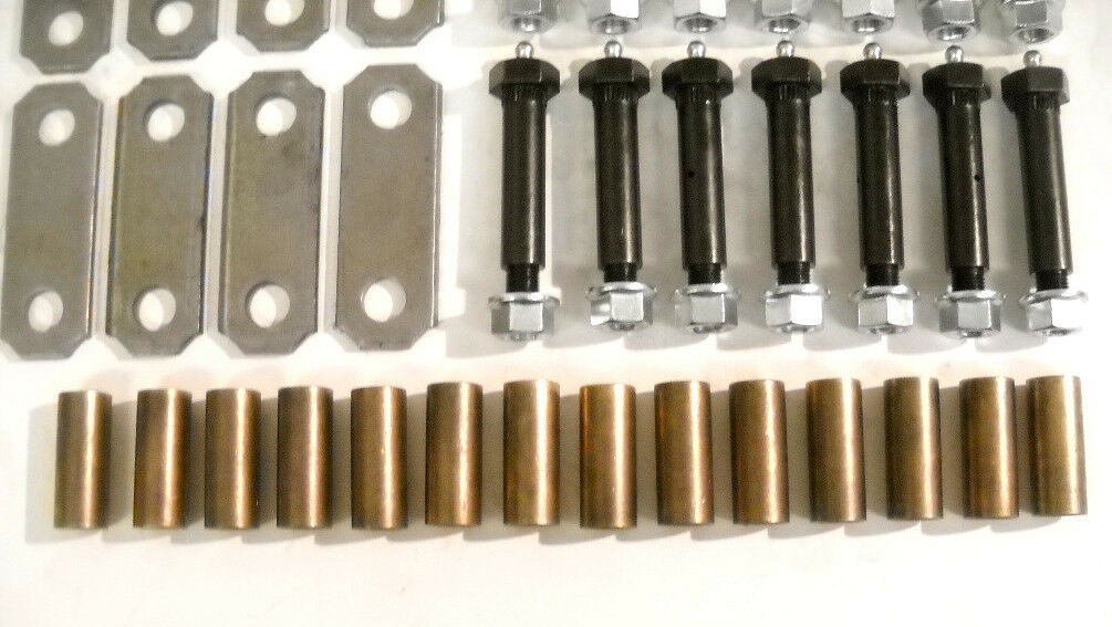 Tandem Axle Trailer Spring Suspension Rebuild Kit Tall Equalizers Bronze Wet Bolts (SRK-TA-WB-TE-3125-BB)