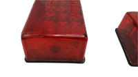 Pair LED Box Stop Turn Tail Trailer Camper RV Lights, (J-72 + J-72-L)