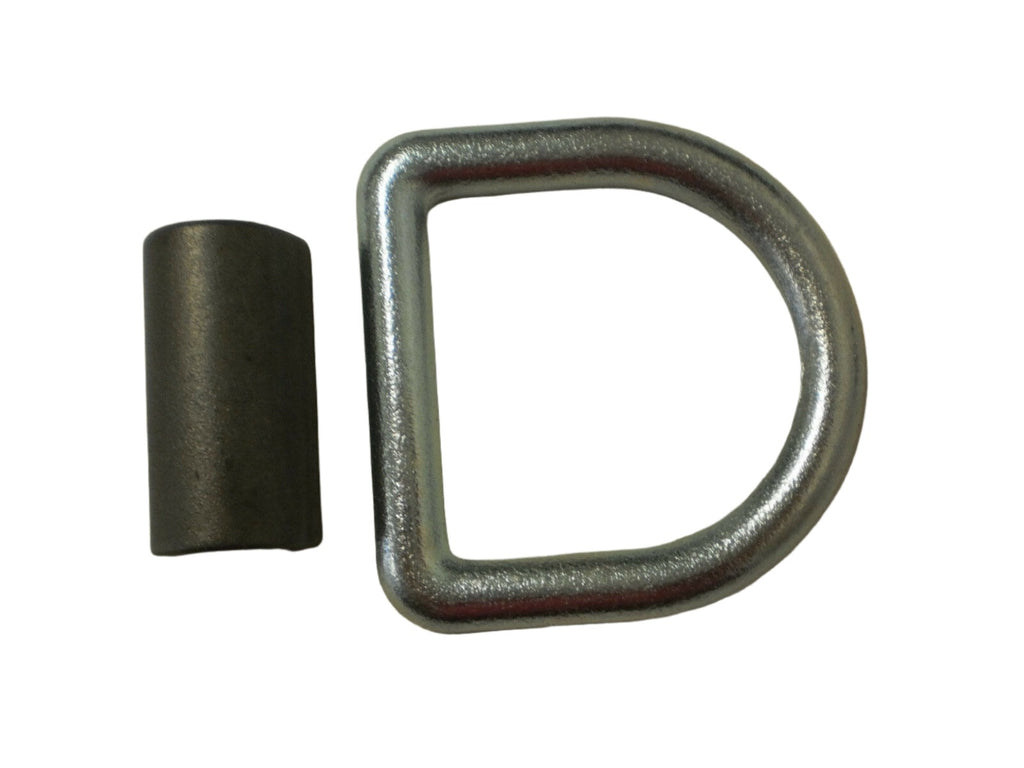 3/8" Weld on Zinc D Ring 6000# ATV Motorcycle Trailer Rope Tie Down Loop  (LRW5)