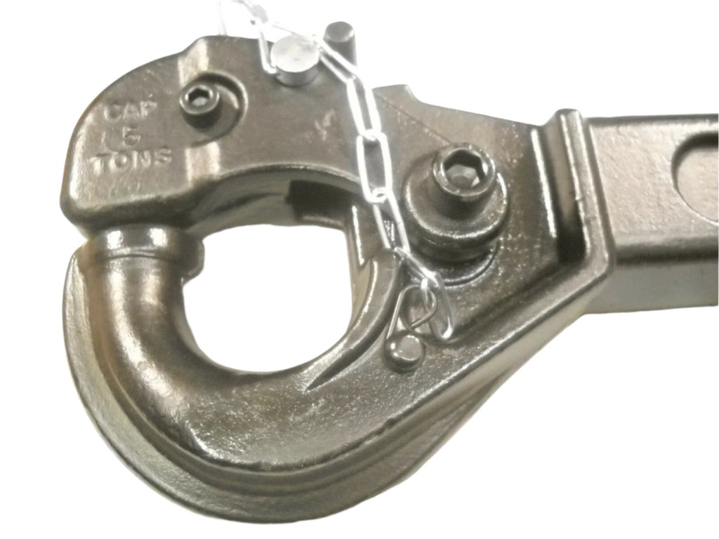 Brophy Solid Steel Pintle Hook with Shank Hitch Latch Pin 10,000# Capacity (EPS5)