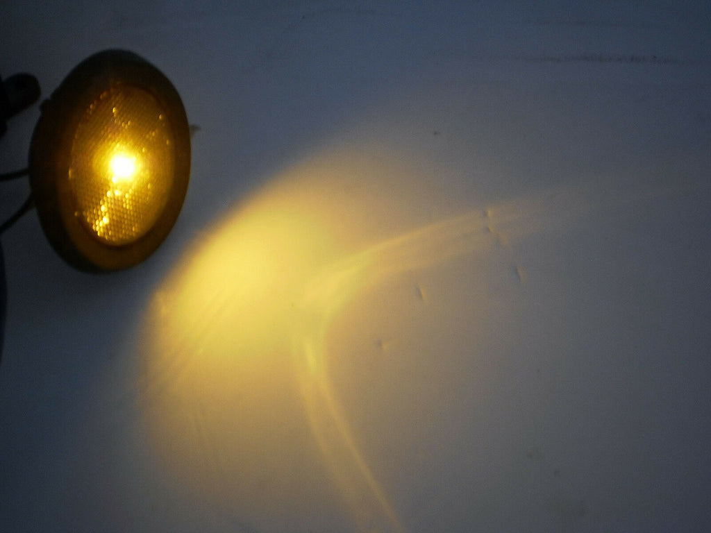 2.5" Amber Marker LED Light TecNiq Reflective Trailer Truck Clearance USA (S10-AA00-1-KIT)