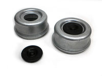 TWO - 2.71-2.72 Trailer Axle Dust Cap Cup Grease Cover RV Camper EZ Lube (DC-275LK-2)