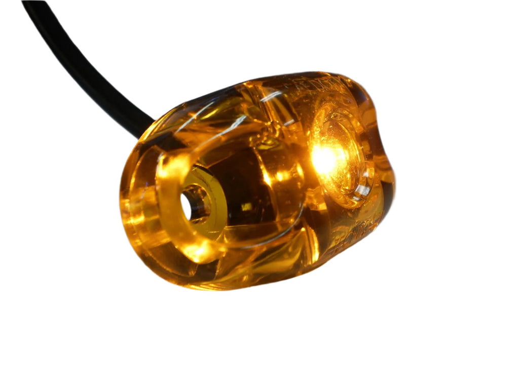 FIVE - TecNiq Amber LED Clearance Marker Light Camper Trailer Truck USA (S21-AA00-1-LOTOF5)