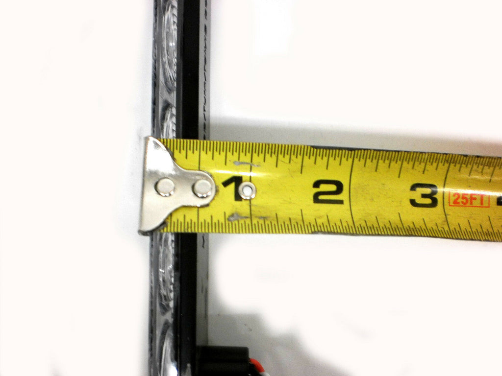 15" Low Profile Red Clear LED Stop Turn Tail Light RV Trailer Truck USA (T10-RC00-1)